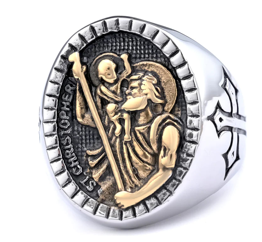 Classic Silver Men's Cross Ring