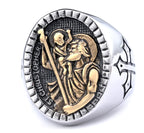Classic Silver Men's Cross Ring