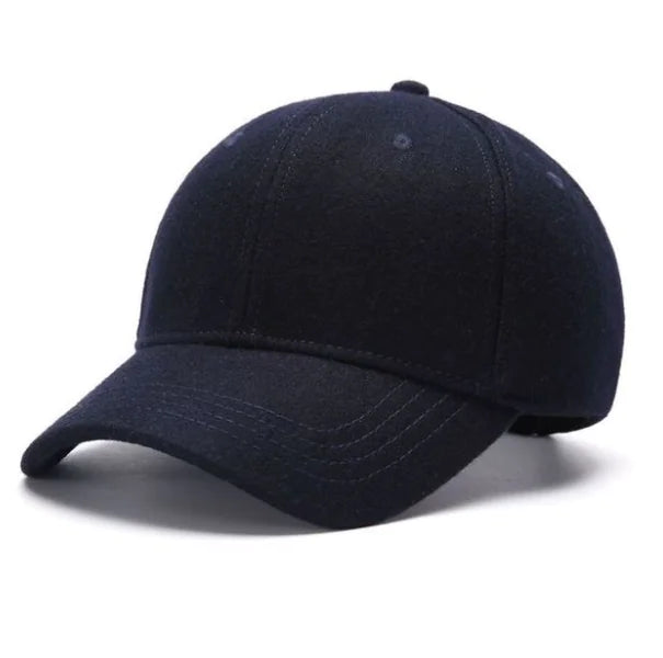 Classic Wool Felt Cap – Adjustable Warm Hat