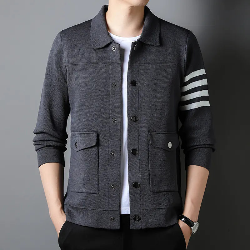 Trendy Men's Knit Jacket