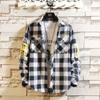 Modern Plaid Slim Shirt for Men