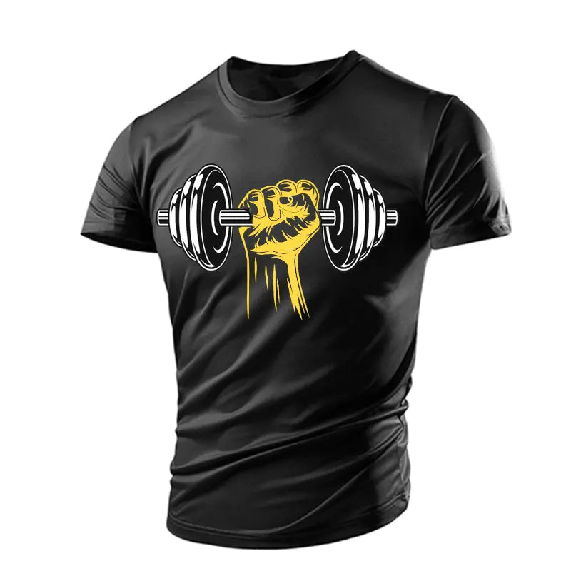 3D Gym Print Men's Polyester Tee