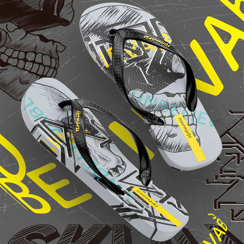 Urban Art Beach Flip Flops - Slip Resistant
