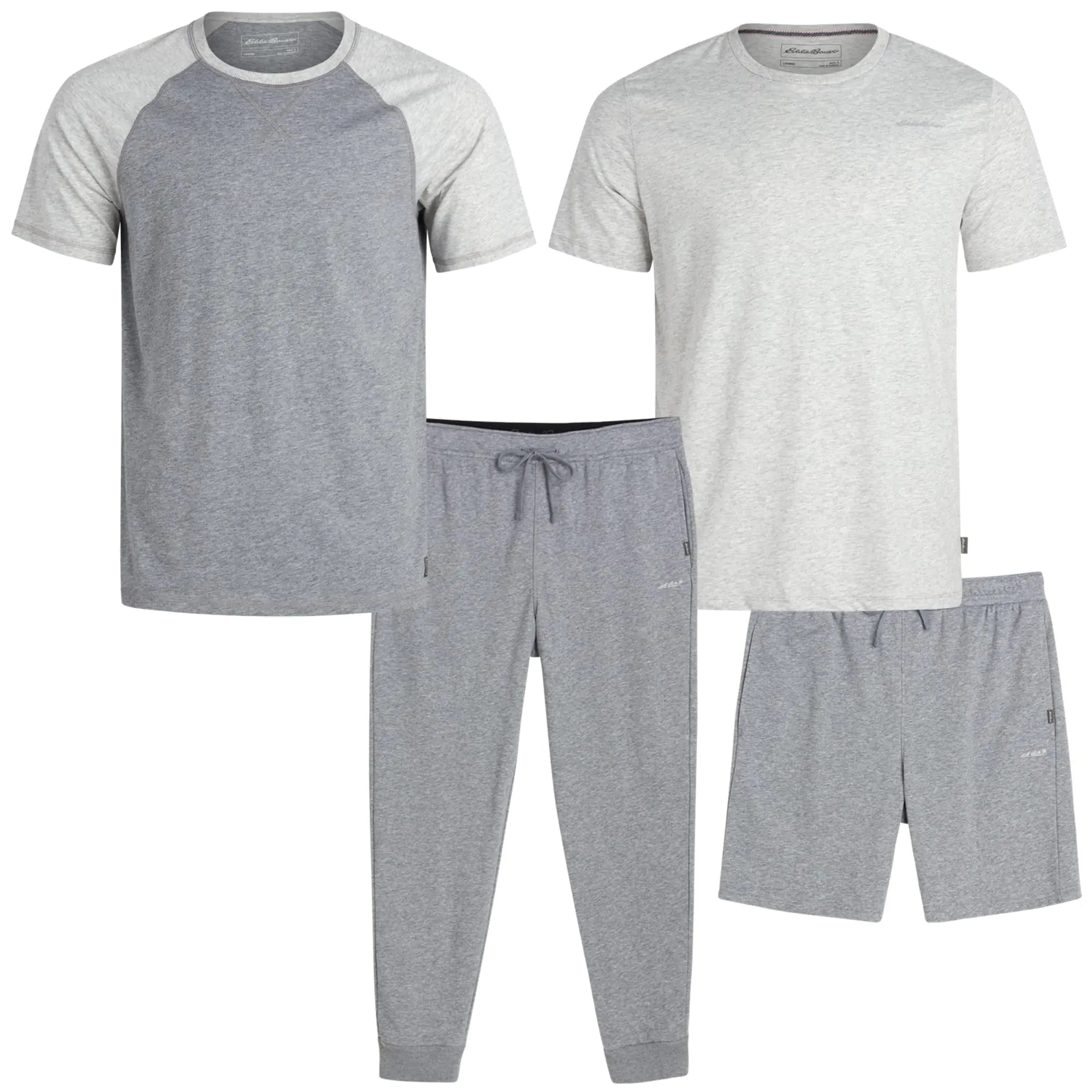 Eddie Bauer 4-Piece Men's Sleep Set - Lightweight Pajamas
