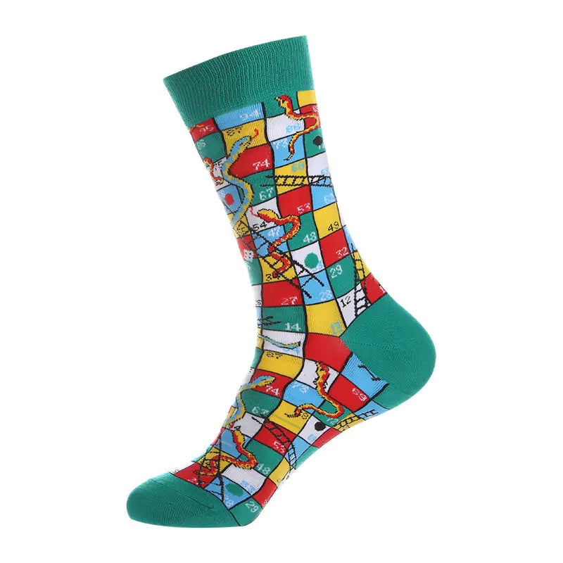 Chic Mid-Calf Jacquard Socks