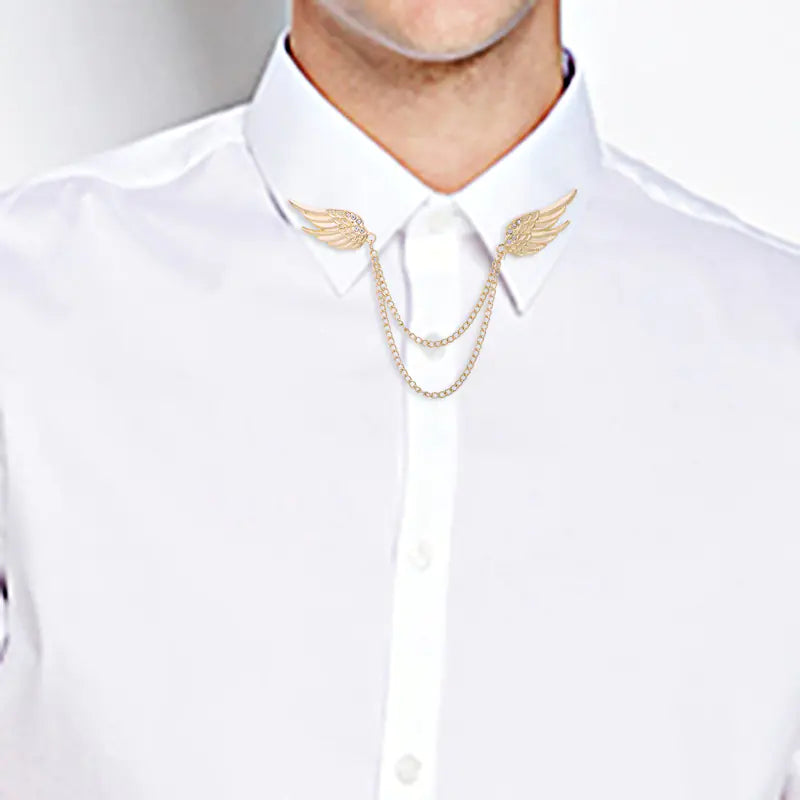 Angel Wing Chain Brooch