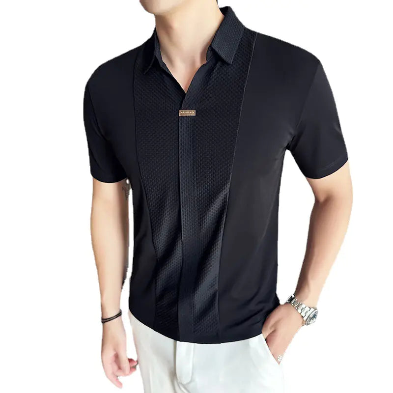 Essential Men's V-Neck Slim Polo