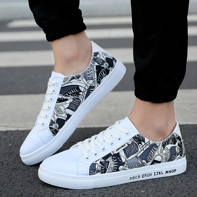 Casual Canvas Sneakers - Versatile Footwear