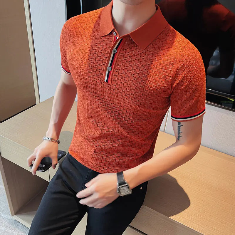 Men's Summer Silk Polo