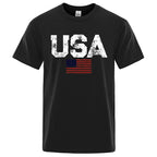 Retro Stars & Stripes Cotton Tee