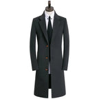 Mid-Length Woolen Coat