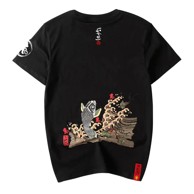 Men's Koi Fish Art Cotton Tee
