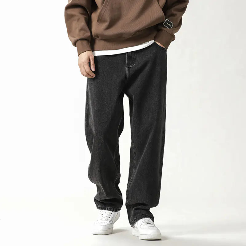 Stylish Loose Plus Size Jeans for Men