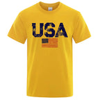 Retro Stars & Stripes Cotton Tee