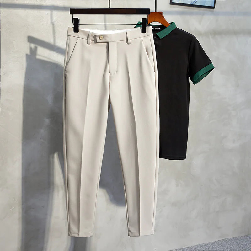 Slim-Fit Ankle Pants
