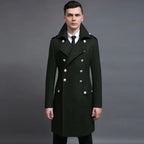 Classic Double-Breasted Woolen Coat