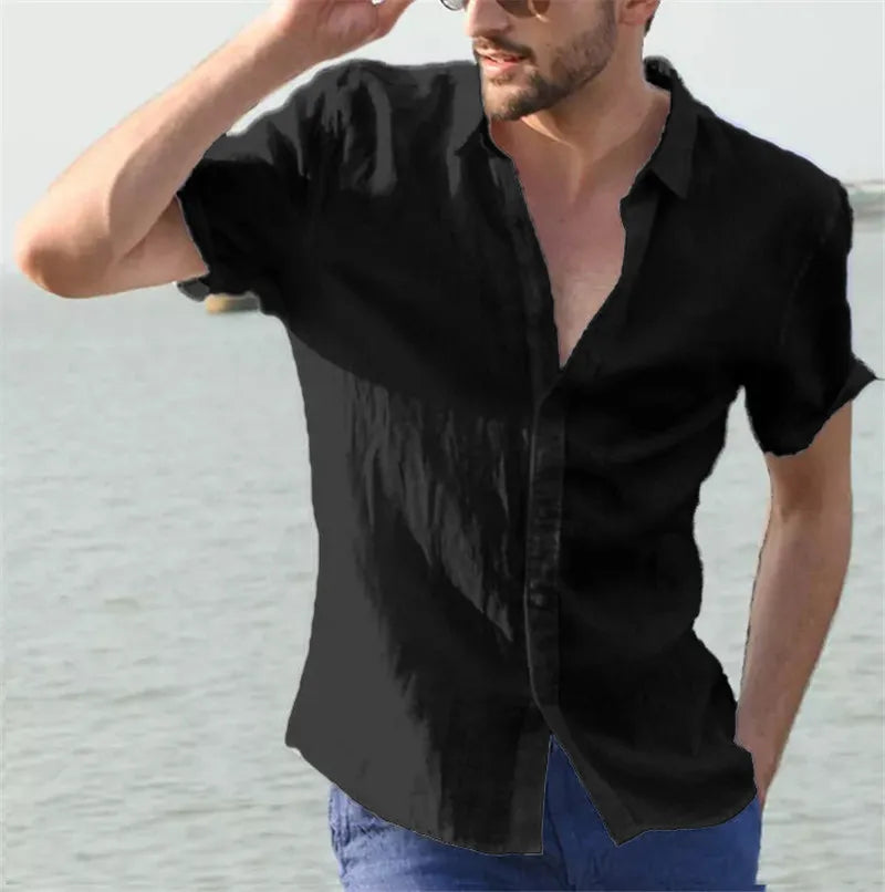 Euro-American Summer Casual Shirts for Men