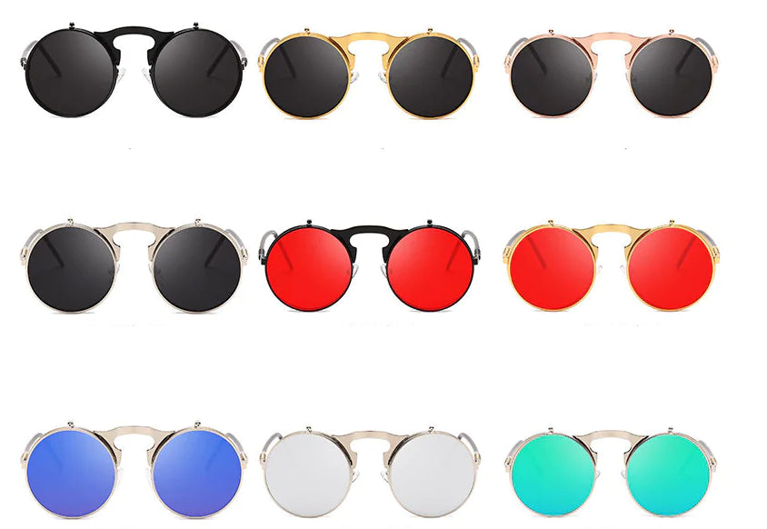 Flip-Up Retro Sunglasses