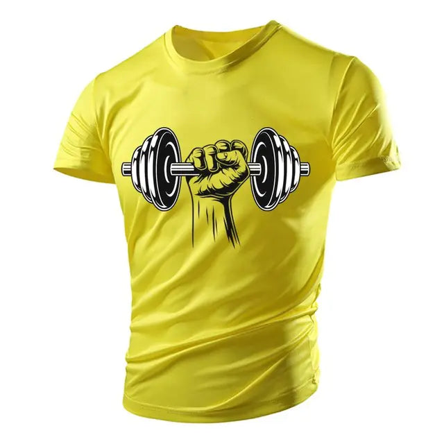 3D Gym Print Men's Polyester Tee