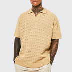 Chic European Slim Fit V-Neck Polo