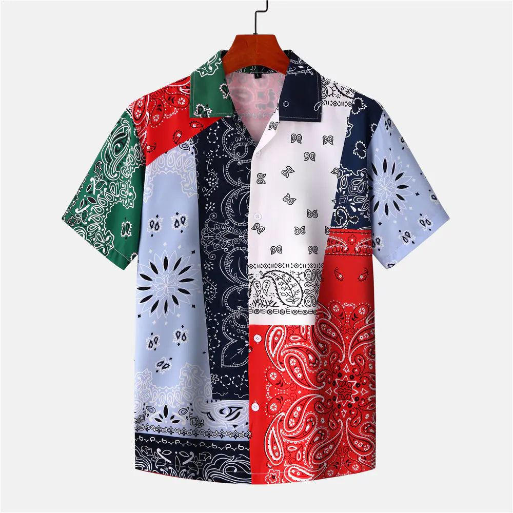 Tropical Print Beach Breeze Shirt
