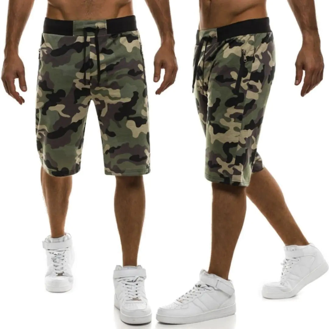 Relaxed Camo Sports Shorts