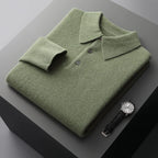 Men's Knit Polo Cardigan