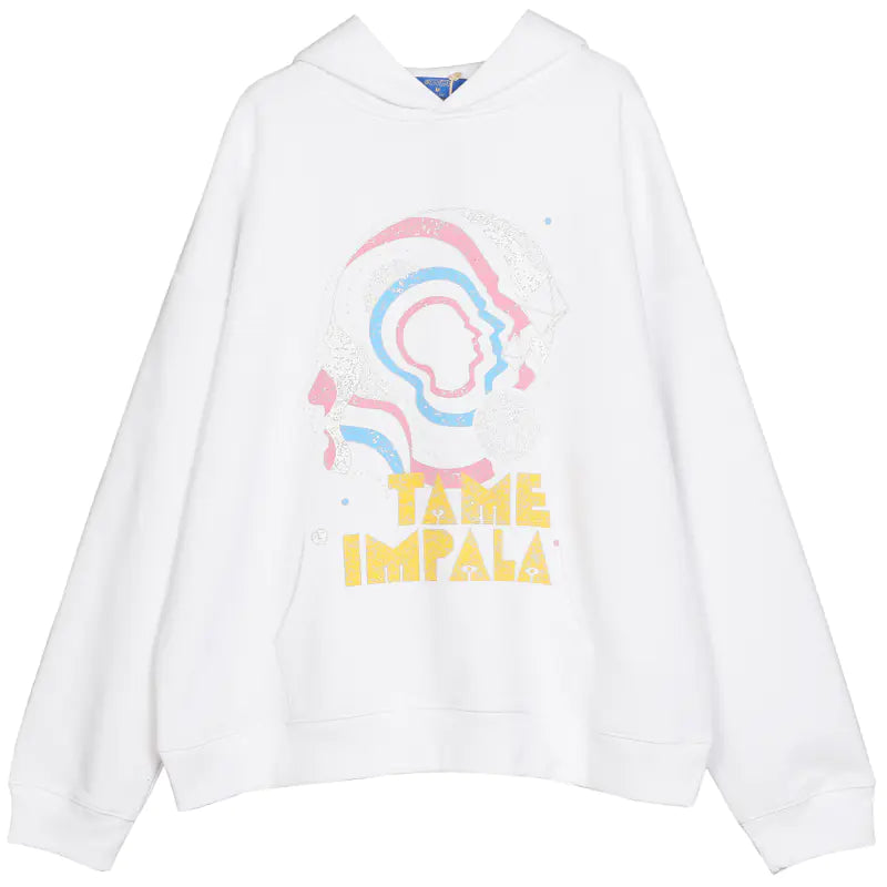 Fleece-Lined Hoodie - Black & White