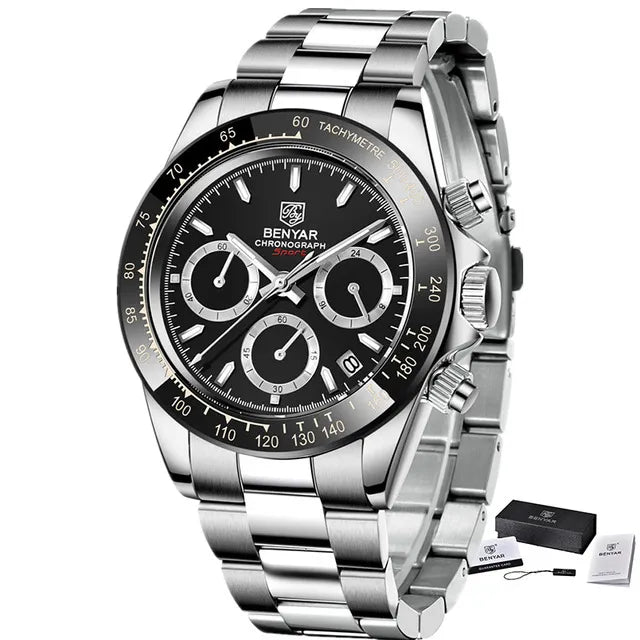 Precision Swiss Quartz Chronograph Watch