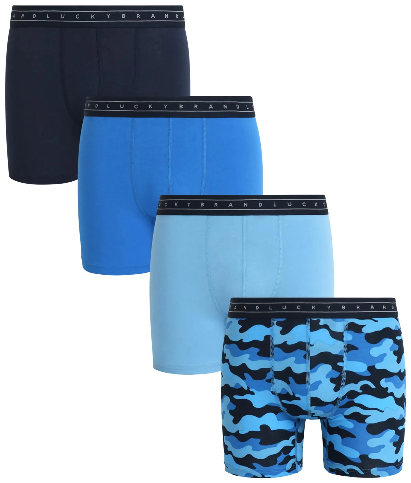 Lucky Brand Men's 4-Pack Breathable Boxer Briefs