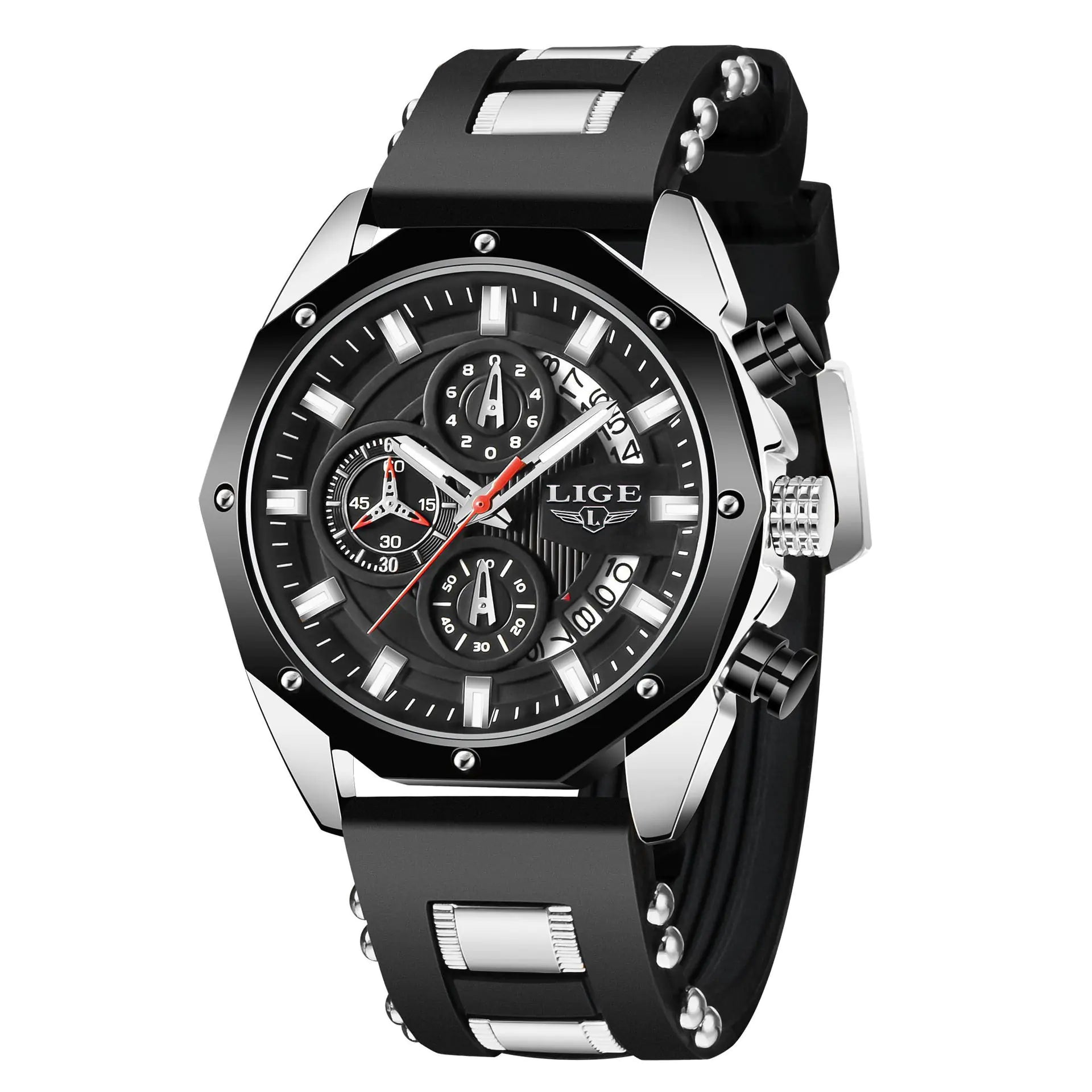 Luxury Chrono-Sport Silicone Men's Watch