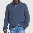 Zip Collar Casual Sweater