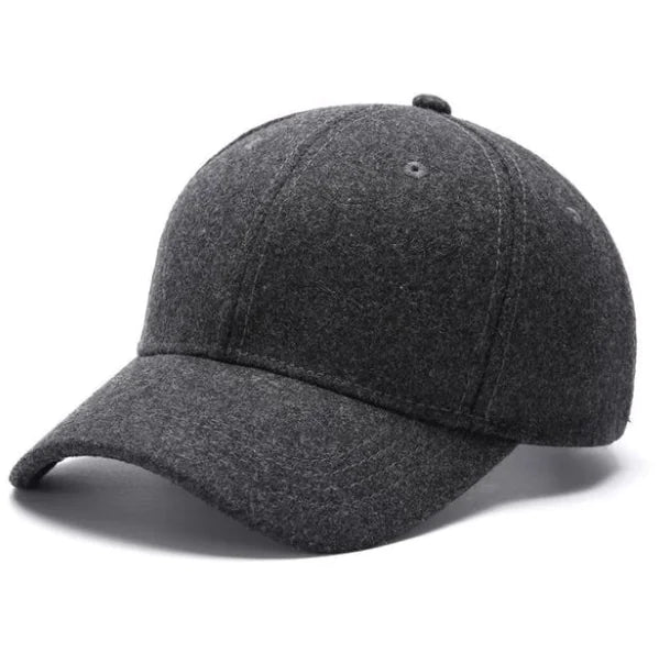 Classic Wool Felt Cap – Adjustable Warm Hat
