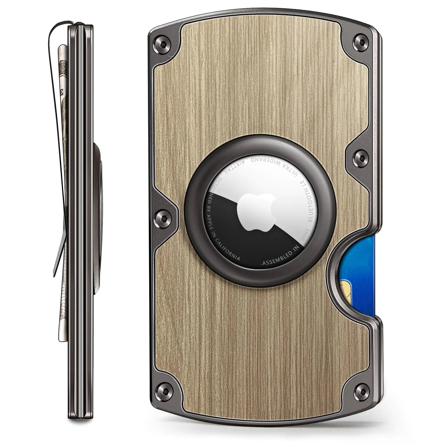 BULLIANT Airtag-Ready Expandable Metal Wallet
