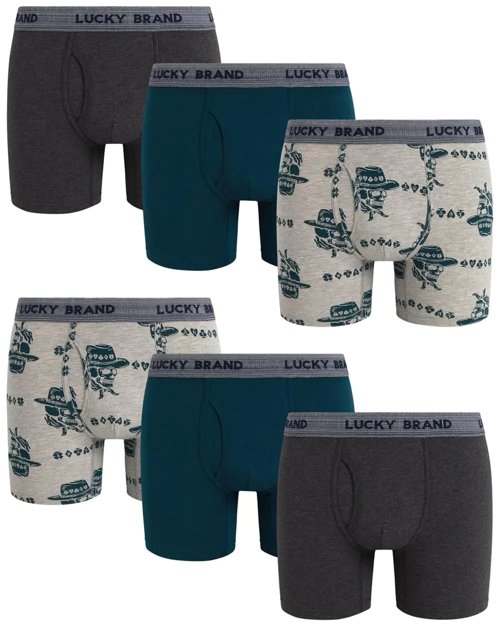 Lucky Brand 6-Pack Stretch Boxer Briefs