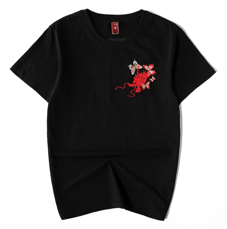 Dragon Emblem Casual Tee for Men