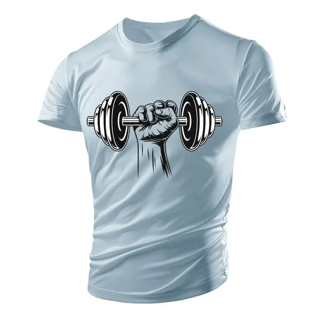 3D Gym Print Men's Polyester Tee