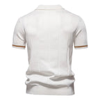 Wool-Mix Zip Collar Polo