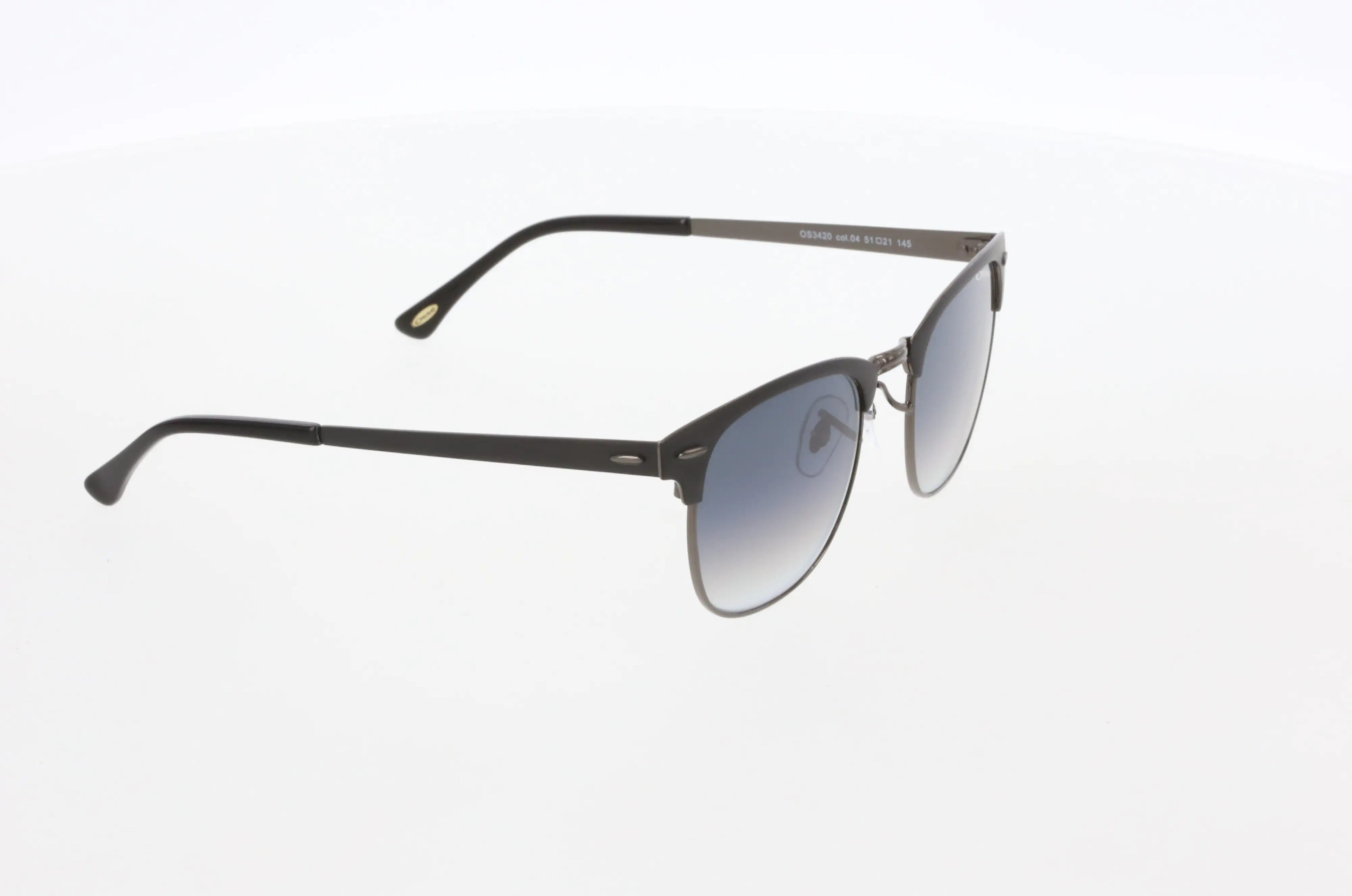 Osse Black Geometric Sunglasses