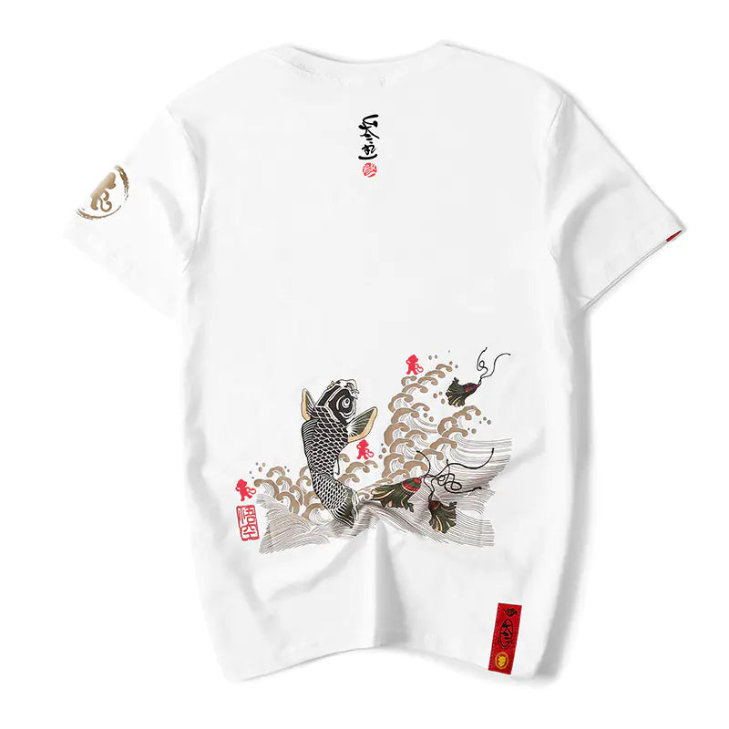 Men's Koi Fish Art Cotton Tee
