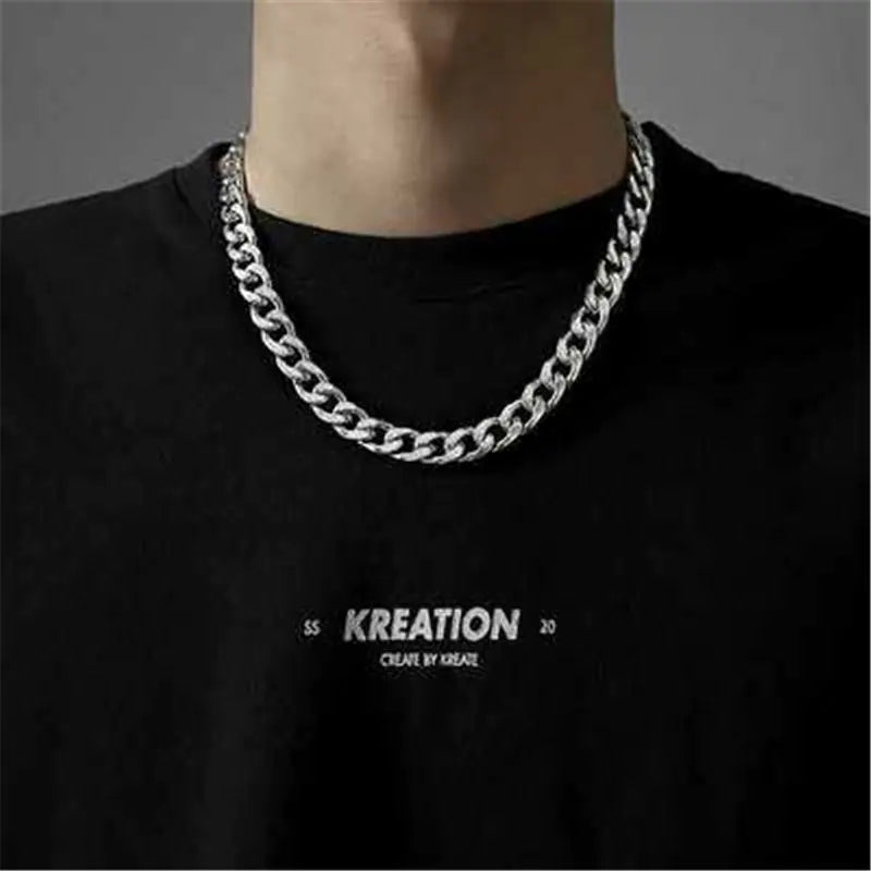 Titanium Hip-Hop Chain Necklace