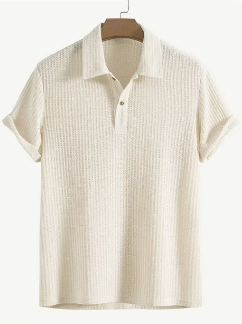 Textured Knit Polo