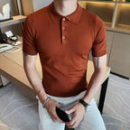 Men's Slim-Fit Ice Silk Polo Tee