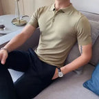 Men's Slim-Fit Ice Silk Polo Tee