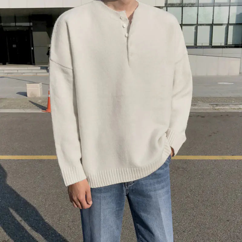 Men's Casual Comfort V-neck Sweater