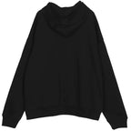 Fleece-Lined Hoodie - Black & White