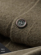 Classic Wool Polo Cardigan for Men