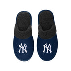 FOCO Men's MLB NFL Suede Team Scuff Slippers - NY Yankees
