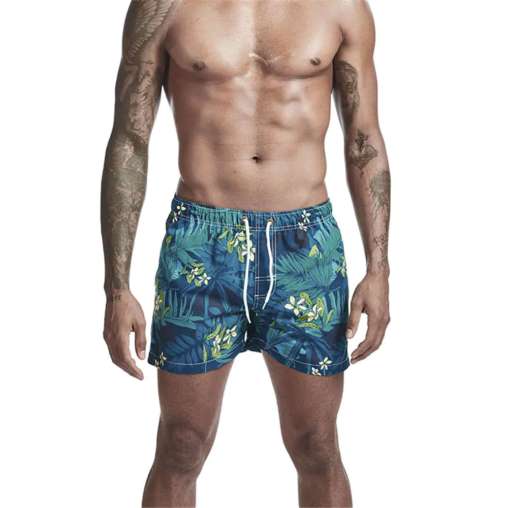Men's Trendy Printed Swim Trunks