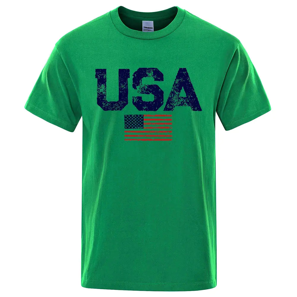 Retro Stars & Stripes Cotton Tee